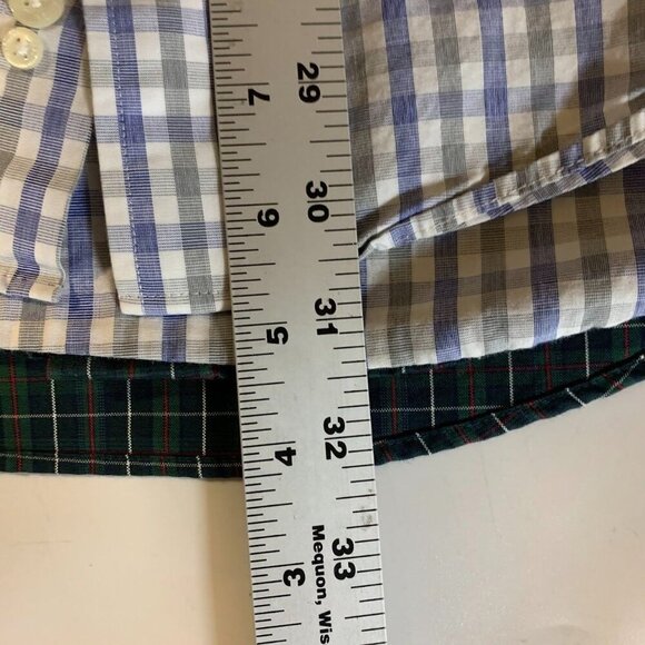 Lands' End Men's Plaid Check (Lot of 3) Button Up Long Sleeve Shirt Size 16.5/32 - Picture 14 of 14
